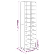 vidaXL Shoe Cabinet 54*34*183 cm