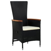 vidaXL Outdoor Chairs 2pcs With Cushions