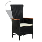 vidaXL Outdoor Chairs 2pcs With Cushions