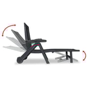 vidaXL Sun Lounger With Footrest
