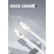 Aspor USB-C To USB-C Cable 1m White