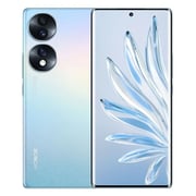 هاتف هونر 70 256 جيجابايت أيسلندي فروست 5G ثنائي الشريحة الذكي + حافظة Honor PU أسود