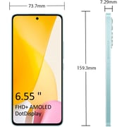 شاومي مي 12 لايت 8 جيجابايت RAM  128 جيجابايت 5G هاتف ذكي ثنائي الشريحة أخضر فاتح - إصدار دولي