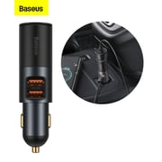 Baseus 120W Car Charger Share Together USB -A Dual Port Fast Charging with Car Cigarette Lighter
