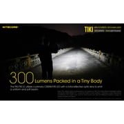 Nitecore Tiki Le 300 Lumen Usb Rechargeable Keychain Light Black