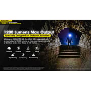 Nitecore Hc60 V2 Rechargeable Led Headlamp 1200 Lumens With 3400mah Batteries