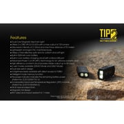 Nitecore Tip2 720 Lumen Usb Rechargeable Edc Keychain Flashlight With Lumentac Charging Cable