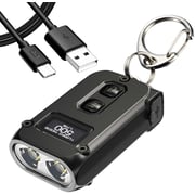 Nitecore Tini 2 500 Lumens Small Keyring Torch Super Bright USB Rechargeable With Oled Display Black