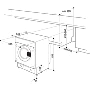 Whirlpool Built In Front Load Washer/Dryer 7/5 kg BIWDWG75148MEA