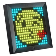 Divoom Pixoo Dot Tone Bluetooth Pixel Photo Frame With Rgb Light Gaming Digital Alarm Clock - Black