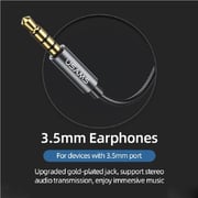 Usams High Quality Products Wired Earbuds 3.5mm Stereo Earphone With Mic Red