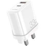 Oraimo Dual Port Charger White With USB-C Cable 1m