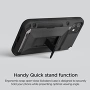 Vrs Design Damda Glide Hybrid Sandstone Designed For Iphone 11 Case Cover Wallet [semi Automatic] Slider Credit Card Holder Slot [3-4 Cards] & Kickstand - Sand Stone