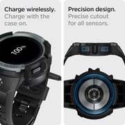 Spigen Rugged Armor Pro Designed For Samsung Galaxy Watch 5 Case With Band 44mm (2022) - Charcoal Gray