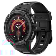 Spigen Rugged Armor Pro Galaxy Watch Pro Band With Case 45mm Black