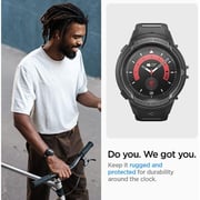 Spigen Rugged Armor Pro Galaxy Watch Pro Band With Case 45mm Black