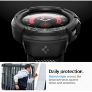 Spigen Rugged Armor Pro Galaxy Watch Pro Band With Case 45mm Black