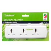 Terminator 6 Way Universal T Socket Multi Adaptor TMA 166A