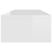 Vidaxl Monitor Stand High Gloss White 100x24x13 Cm Engineered Wood