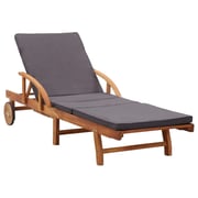 vidaXL Sun Lounger with Cushion