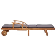 vidaXL Sun Lounger with Cushion