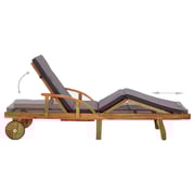 vidaXL Sun Lounger with Cushion