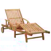 vidaXL Sun Lounger with Cushion