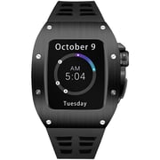 Merlin 413298 Craft Series 7 Apple Watch 45mm Stainless Steel Black Case with Black Strap