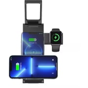 Usams 3 In 1 Wireless Charging Stand With Lamp Black