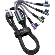 Usams 4 In 1 USB Cable 1.2m Black