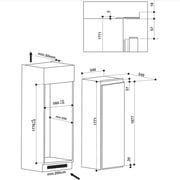 Indesit Built In Single Door Refrigerator 314 Litres INS-18411A++EX