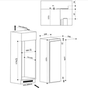 Indesit Built In Full Fridge 314 L