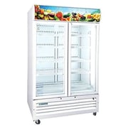 Milton 1000L Double Door Upright Chiller White Tsb2cf27en
