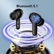 Qcy T13 True Wireless Earbuds Touch Control And 4 Enc Microphones Stereo Earphone In-ear 40h Ultra-long Battery Life / 7.2 Dynamic Driver / Bluetooth 5.1 - Black