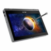 Asus BR1100FKA-XS04T 2in1 Touchscreen Rugged Convertible Laptop Celeron N4500 Dual-core 1.10GHz 4GB 128GB SSD Intel UHD Graphics Win10 Pro 11.6inch HD Dark Grey English Keyboard- International Version