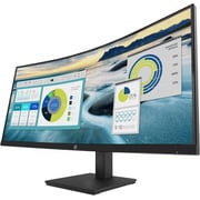 HP P34HC G4 34inch WQHD Curved Screen Edge LED LCD Monitor - Vertical Alignment - 3440 x 1440 - 250 Nit - 100 Hz RR - HDMI - Display Port