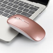 HXSJ M80 2.4ghz Wireless 1600dpi Three-speed Adjustable Optical Mute Mouse - Rose Gold