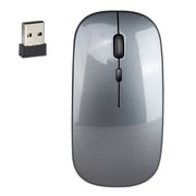 HXSJ M80 2.4ghz Wireless 1600dpi Three-speed Adjustable Optical Mute Mouse - Grey