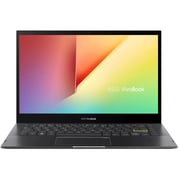 Asus Vivo book Flip TP470EA Touchscreen Laptop Core i7-1165G7 2.80GHz 16GB 512GB SSD Intel Iris Xe Graphics Windows 11 Home 14inch FHD Black English Keyboard- International Version