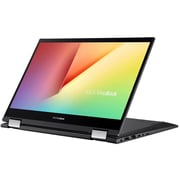 Asus Vivo book Flip TP470EA Touchscreen Laptop Core i7-1165G7 2.80GHz 16GB 512GB SSD Intel Iris Xe Graphics Windows 11 Home 14inch FHD Black English Keyboard- International Version