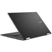 Asus Vivo book Flip TP470EA Touchscreen Laptop Core i7-1165G7 2.80GHz 16GB 512GB SSD Intel Iris Xe Graphics Windows 11 Home 14inch FHD Black English Keyboard- International Version