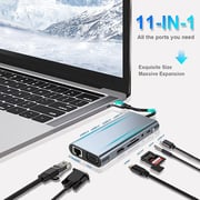 V Walk VW-CCEXE14 11-in-1 USB-C Hub Grey