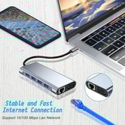 V Walk VW-CCEXE14 11-in-1 USB-C Hub Grey