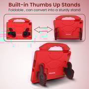 Moxedo Shockproof Protective Case Cover Lightweight Convertible Handle Kickstand For Kids Compatible For Huawei Matepad T10 9.7 / T10s 10.1 (red)