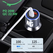 Maxguard Veloce Series Dual Port Car Charger Silver
