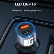 Maxguard Veloce Series Dual Port Car Charger Silver