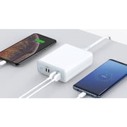 Maxguard Veloce Series 4 Port Charger Black
