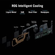 Asus ROG Flow X16 GV601RM-M6095W Gaming Laptop - Ryzen 7 3.2GHz 16GB 1TB 6GB Win11 16inch QHD+ Grey NVIDIA GeForce RTX 3060 English/Arabic Keyboard