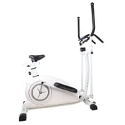 Elliptical and Upright Exercise Bike 2 in 1 Cardio Dual Trainer with Heart Rate MF-CT-187