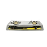 Krypton Stainless Steel Gas Cooker, Cast Iron Two Burners KNGC632